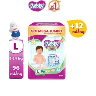 tã quần bobby gạo non L96+12 miếng