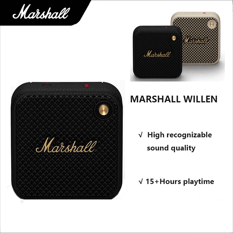 Loa Marshall Willen Bluetooth Không Dây 15 + Giờ Chống Nước IP67 Sạc Nhanh