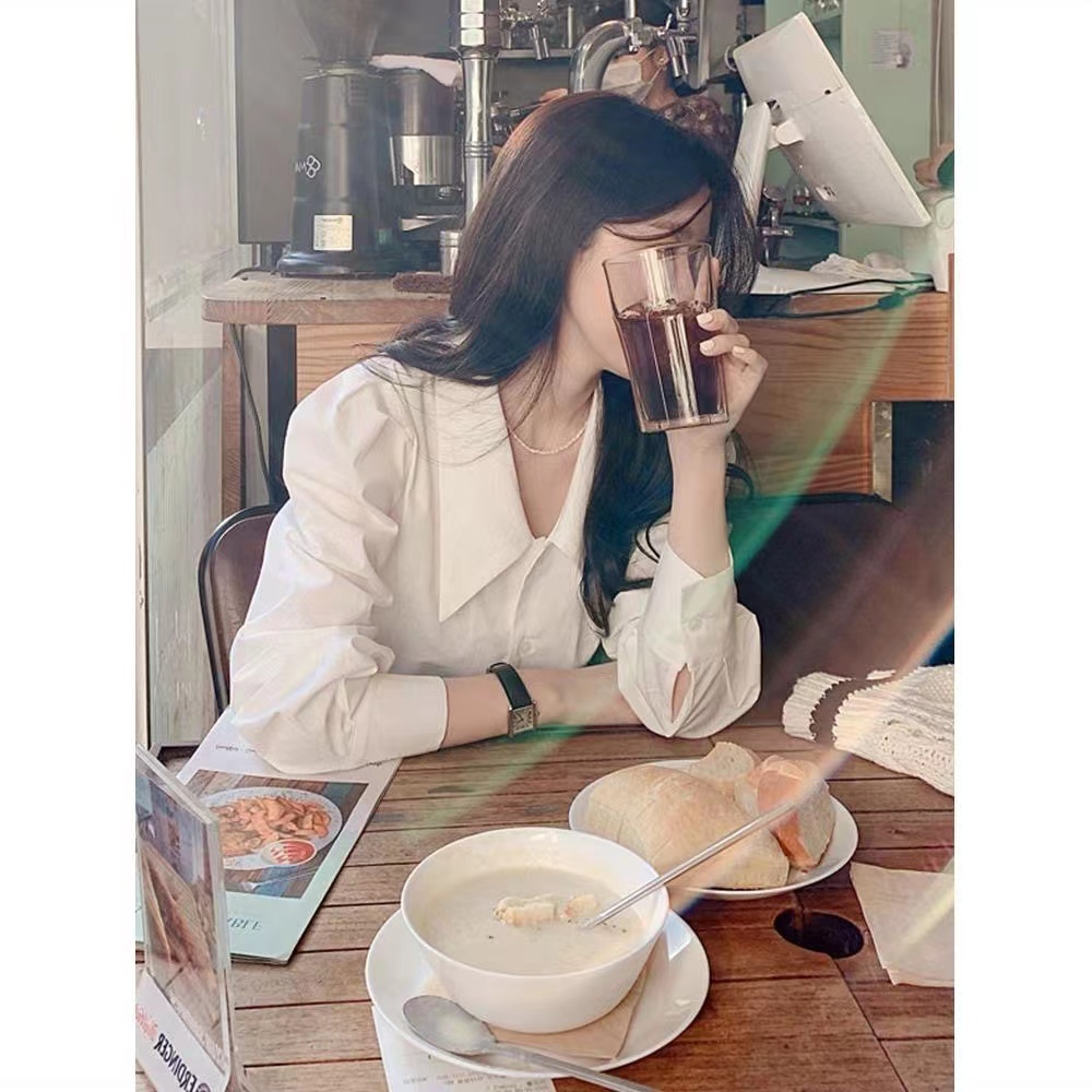 Áo Kiểu Tay Phồng Phong Cách Pháp Thời Trang Xuân Thu