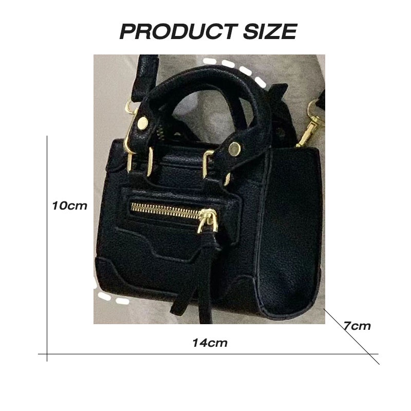 Mischa Túi Đeo Chéo Vai Hình Vuông Nhỏ Bằng Da PU Màu Trơn Thời Trang Thường Ngày Cho Nữ