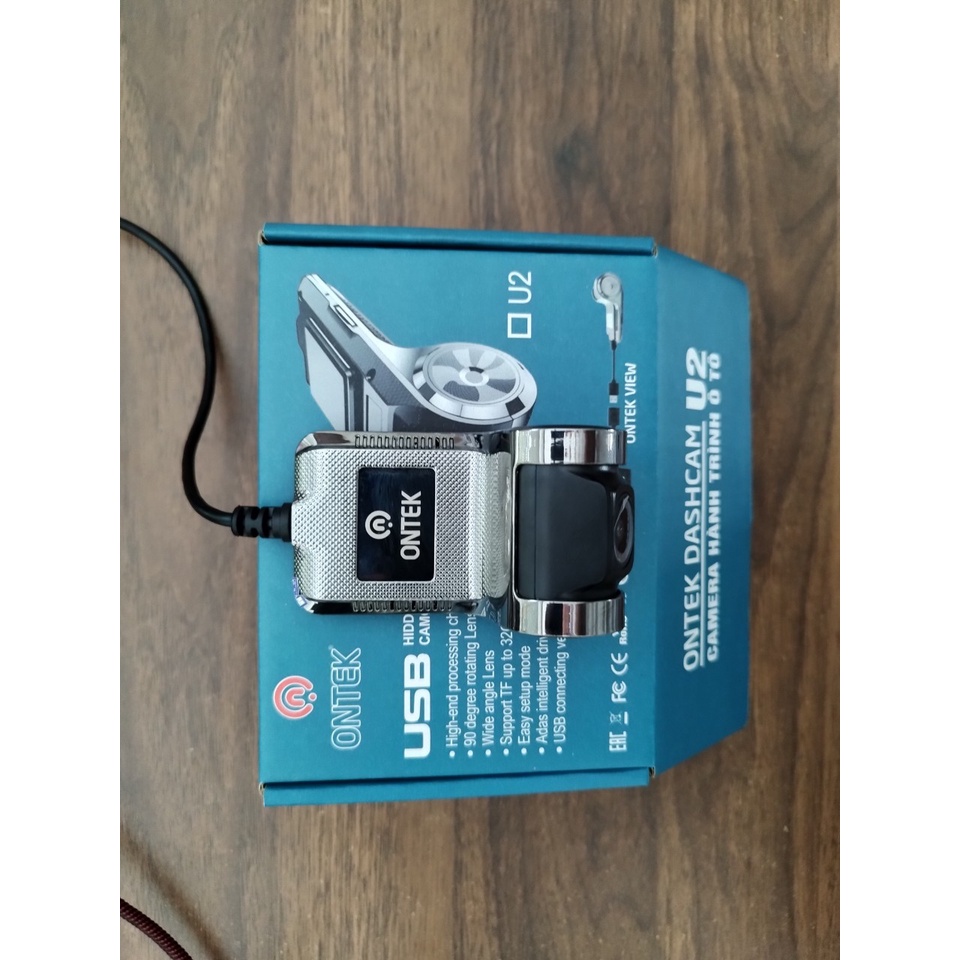 Camera Hành Trình Ô Tô, Xe Hơi ONTEKCO U2 FULL HD 1080P siêu nét Tích Hợp Màn Hình Android - Cổng USB