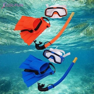 Bộ ống thở trẻ em PVC Flippers Kính ống thở có thể điều chỉnh để lặn trẻ em