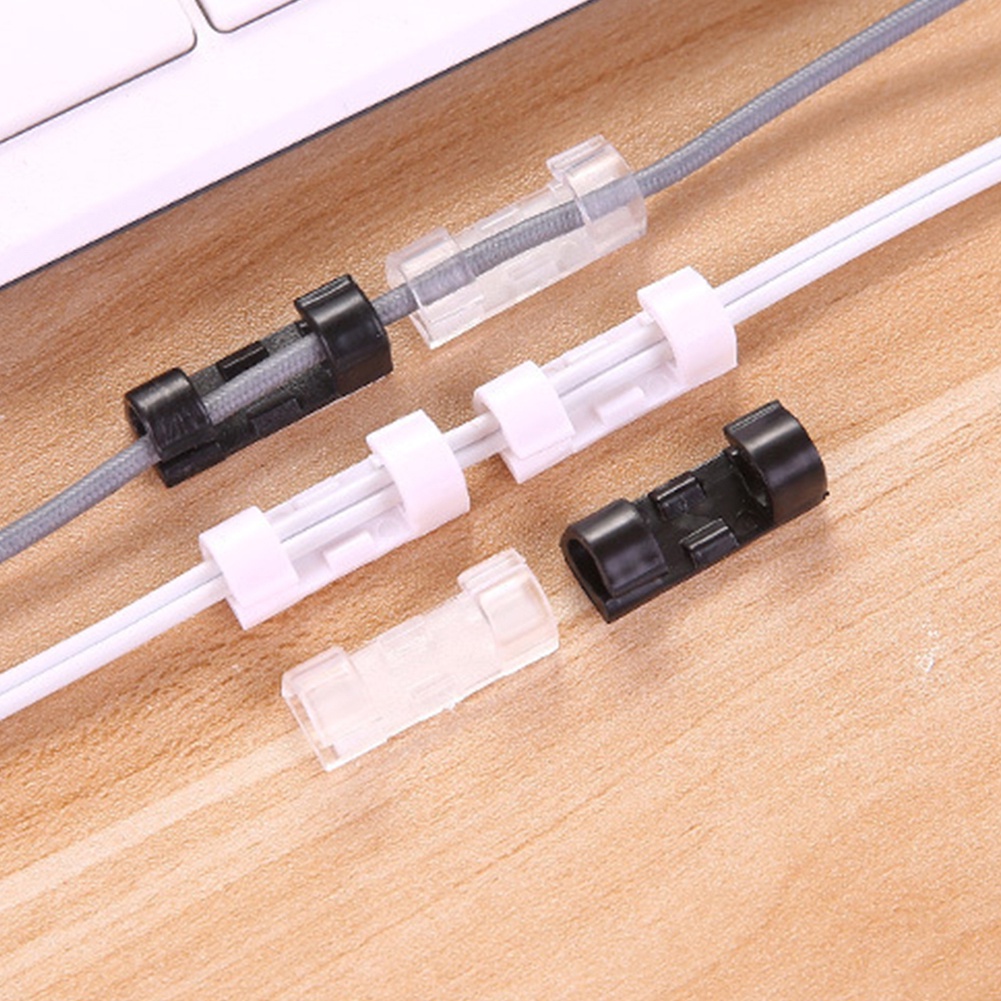 Bộ 20 Giá Đỡ Cố Định Dây Cáp Sạc Tự Dính Tiện Lợi