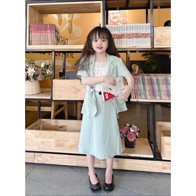 Rập Giấy 30125 - Set Blazer tay ngắn, Chân váy midi maxi