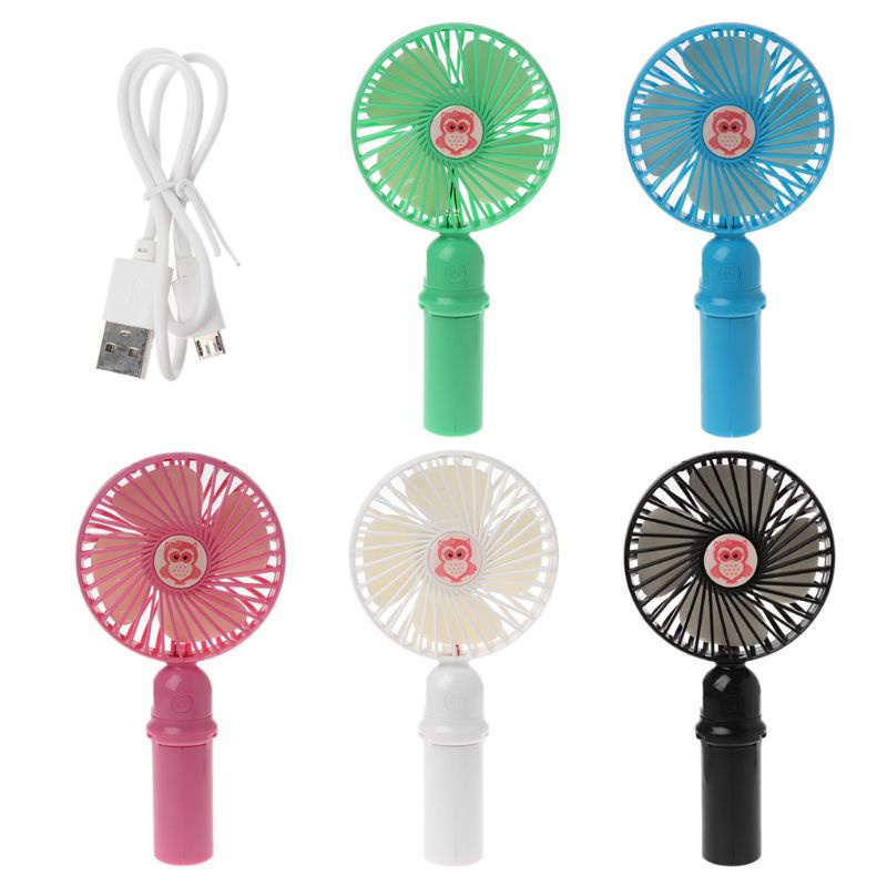 Quạt Mini Cầm Tay 3 Tốc Độ Sạc USB Có Thể Gập Lại Cho Nhà / Văn Phòng