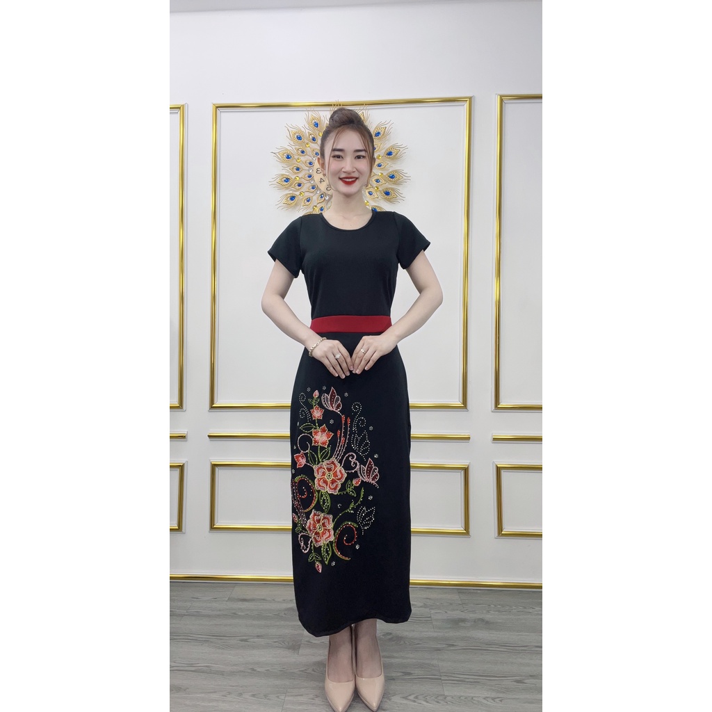 ĐẦM VEST TRUNG NIÊN THÊU 3D DÀNH CHO MẸ