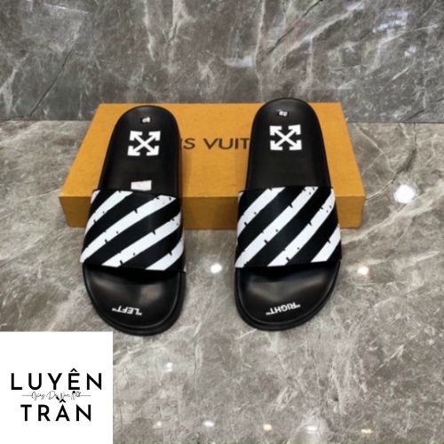 Dép nam nữ quai ngang Off White Đang hot phong cách Unisex giaydepluyentran