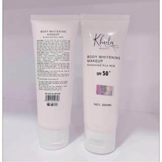 Kem Body 2 in 1 Dưỡng Trắng & Make up 200gr