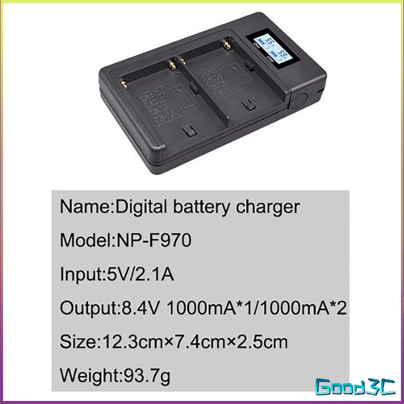 Bộ sạc màn hình USB Lcd Smart F970-C Pin máy ảnh 5V Sạc nhanh kép