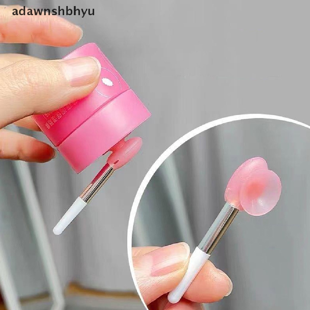 1 Cọ Đắp Mặt Nạ Môi Bằng Silicon Chống Bụi Kèm Cốc Hút Tiện Dụng