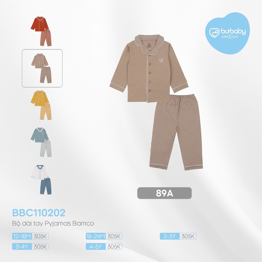 Bu baby - Bộ dài tay Pyjamas Bamco BBC110202