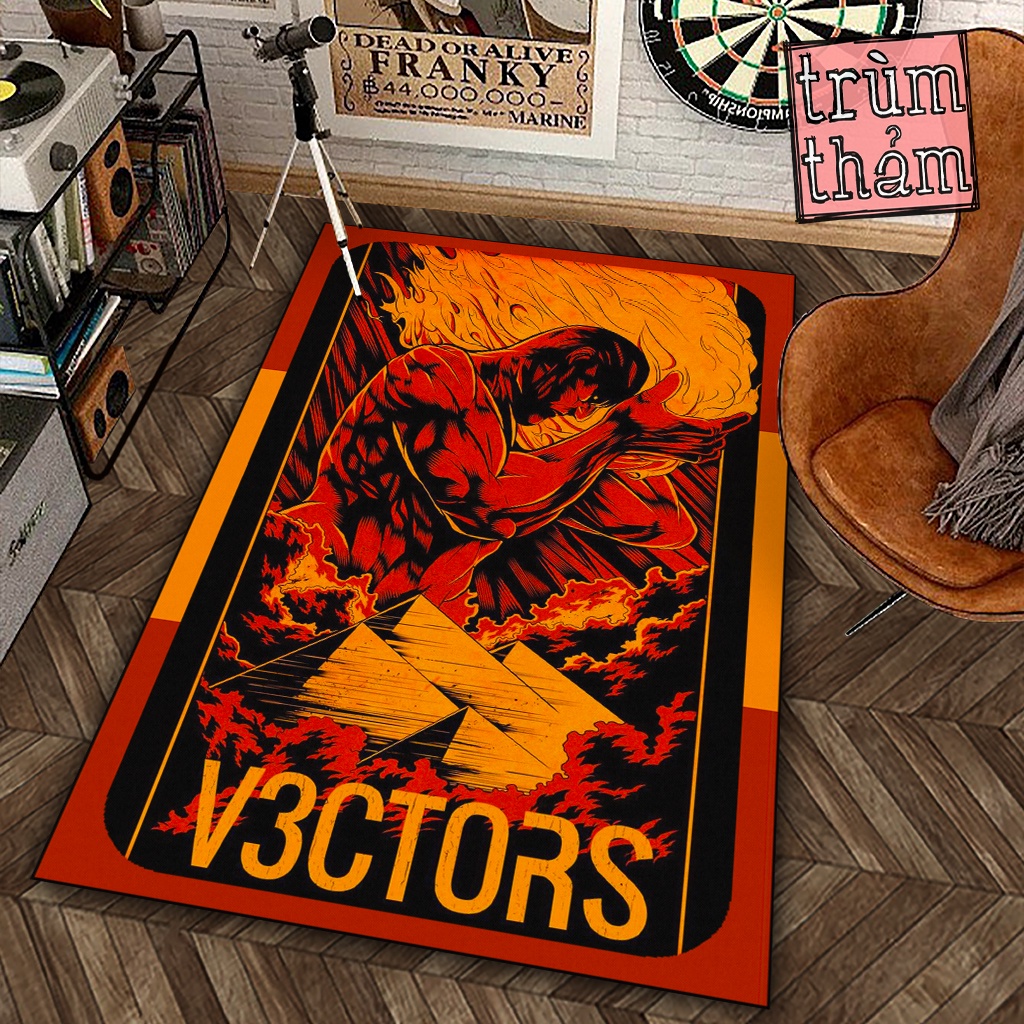 Thảm Trang Trí Titan Quái Thú Attack On Titan Anime Manga 8Plus Decor Phòng Ngủ Phòng Khách Văn Phòng