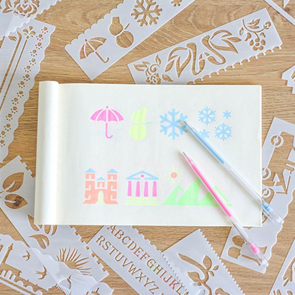 Epoch Khuôn Vẽ Trang Trí Sổ Tay Hình Chữ Cái Dành Cho Học Sinh