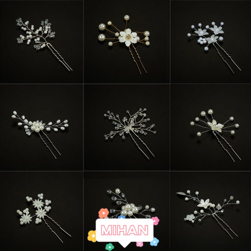 Kẹp Tóc MIHAN1|Cài Tóc Cô Dâu Đính Đá Sang Trọng