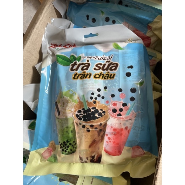 Thạch Zai Zai Vị Trà Sữa Chân Trâu Túi 650gr