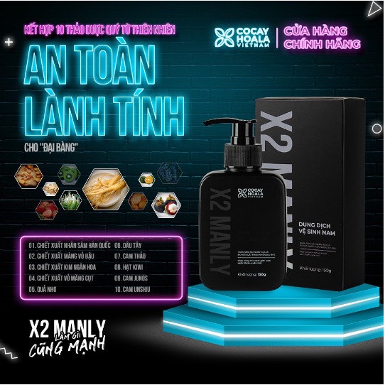 Dung Dịch Vệ Sinh Nam X2 Manly - Làm sạch tức thì Lưu hương 24h dung tích 150g-MKPMC