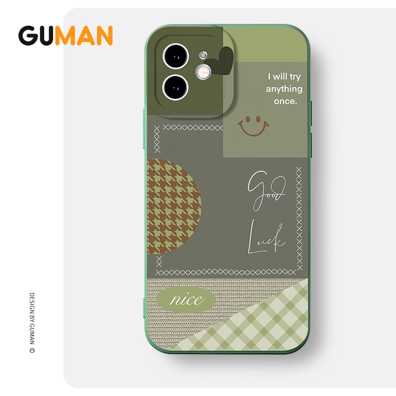 Ốp lưng GUMAN mềm độc lạ dễ thương đẹp cho iPhone 14 13 12 11 Pro Max SE 2020 X XR XS 8 7 6S 6 Plus kute XYB1405