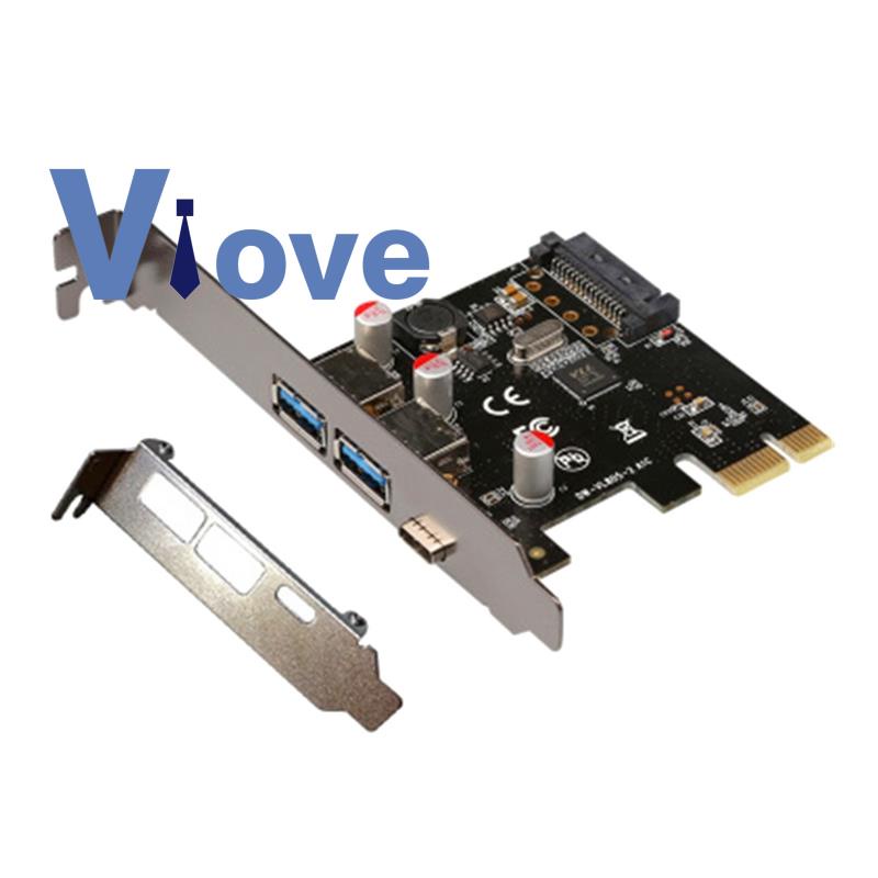Thẻ Mở Rộng PCIE Sang USB 3.1 Type C 1 Type C Và 2 Type a 3.0 Chuyên Dụng Cho Máy Tính Bàn