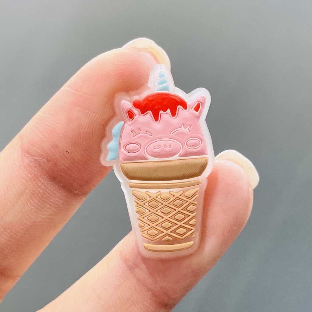 Luminous Crocs Jibbitz Crocs Charm Dép Crocs Dạ Quang Hình Chú Ngựa Hoạt Hình Diy