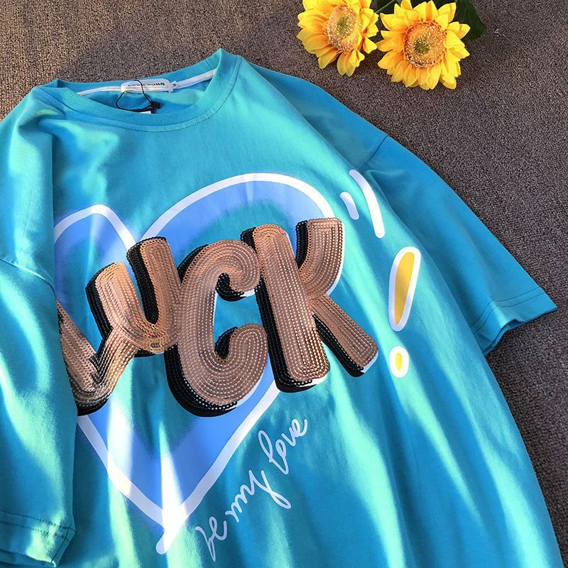 Áo Thun 100% Cotton Tay Ngắn Phong Cách Mới Cho Cặp Đôi