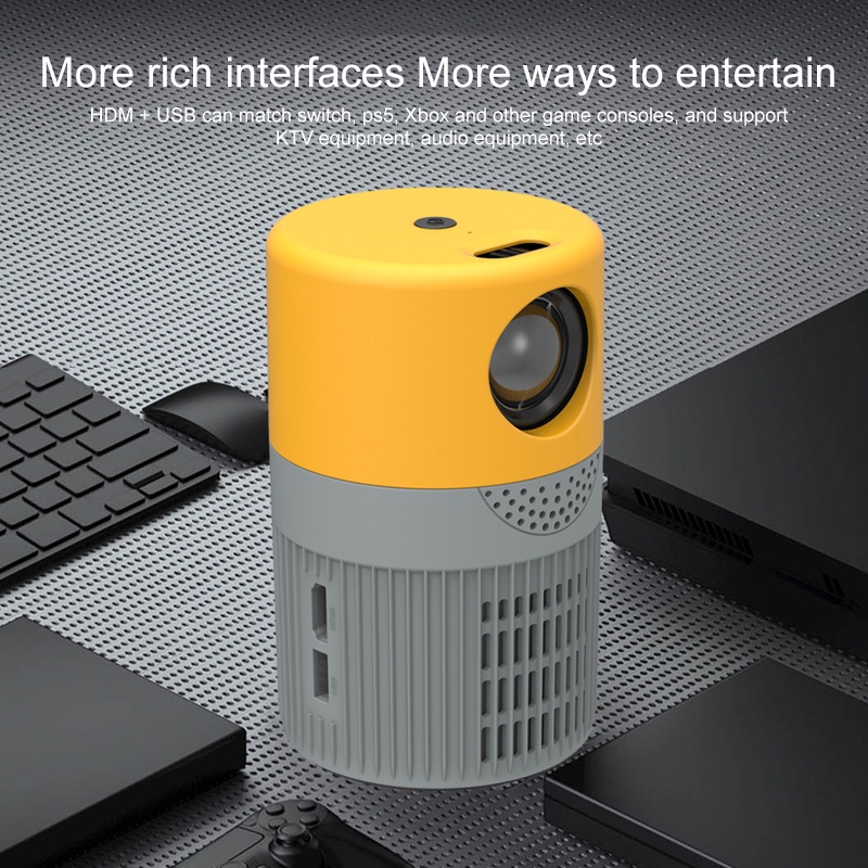 Máy ChiếU Mini YT400 HD 1080P LED HDMI Cho ĐiệN ThoạI / Laptop