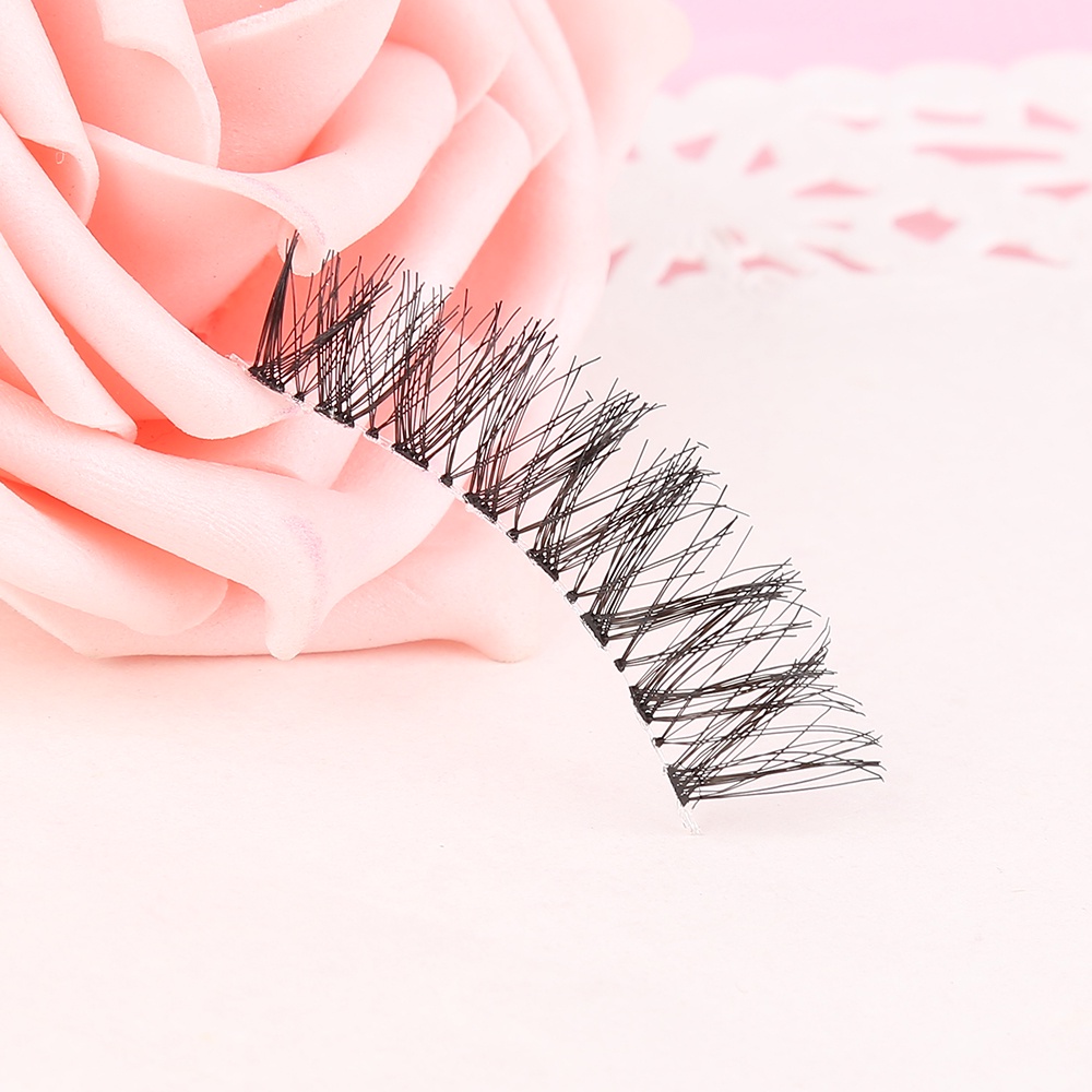 Hàng Có Sẵn Lông Mi Giả Sợi Chéo Tự Nhiên Lông Mi Chéo Dài Thủ Công 5 Cặp Thanh Toán Khi Nhận Hàng