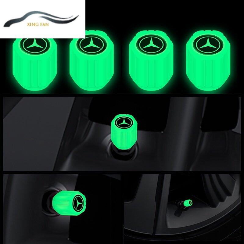 Set 4 Nắp Van Lốp Xe Hơi Mercedes Benz W207 W211 W205 W212 W204 W220 W206 W124 W213 W218 W222