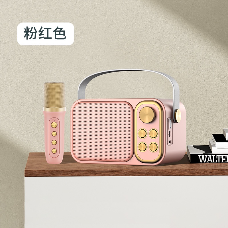 Loa bluetooth YS-103 Kèm 1 Micro không dây, loa bluetooth mini nhỏ nhẹ hát karaoke mọi lúc mọi nơi