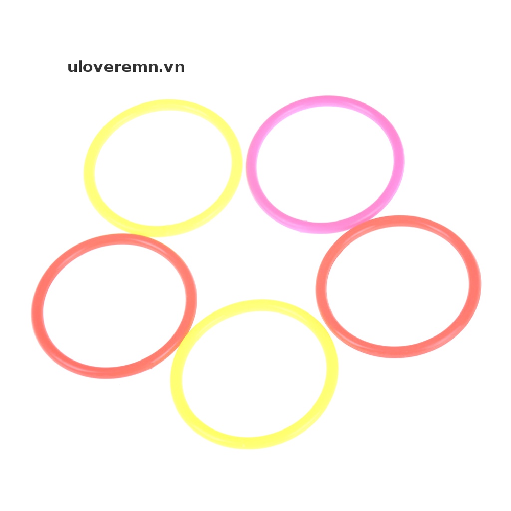 Set 5 Vòng Ném 8cm Bằng Nhựa Nhiều Màu Cho Bé