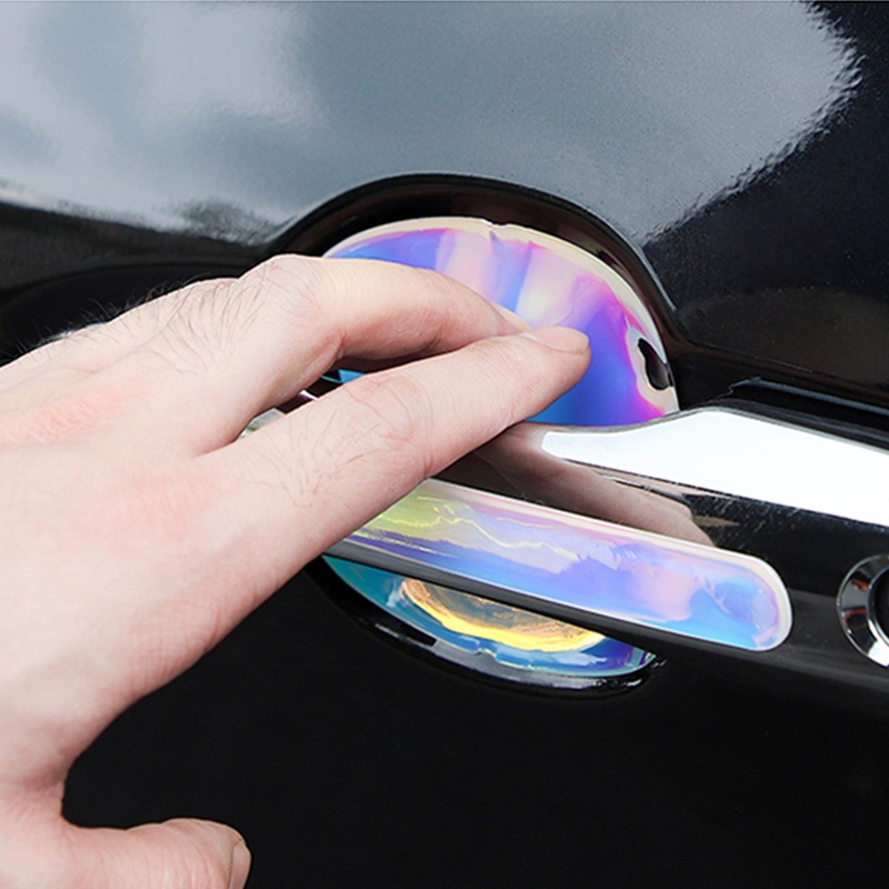 SEAMETAL Miếng Dán Tay Nắm Cửa Xe Hơi Bằng Kim Loại Chống Trầy Xước Bảo Vệ An Toàn