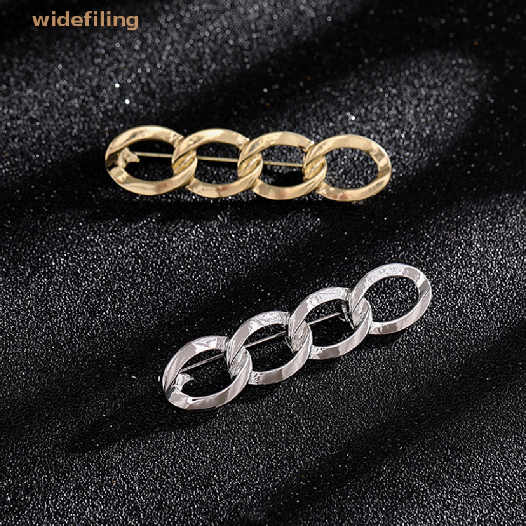 Ghim Cài Áo Hình Dây Cáp Liên Kết Bằng Kim Loại Phong Cách Punk Unisex Thích Hợp Làm Quà Tặng