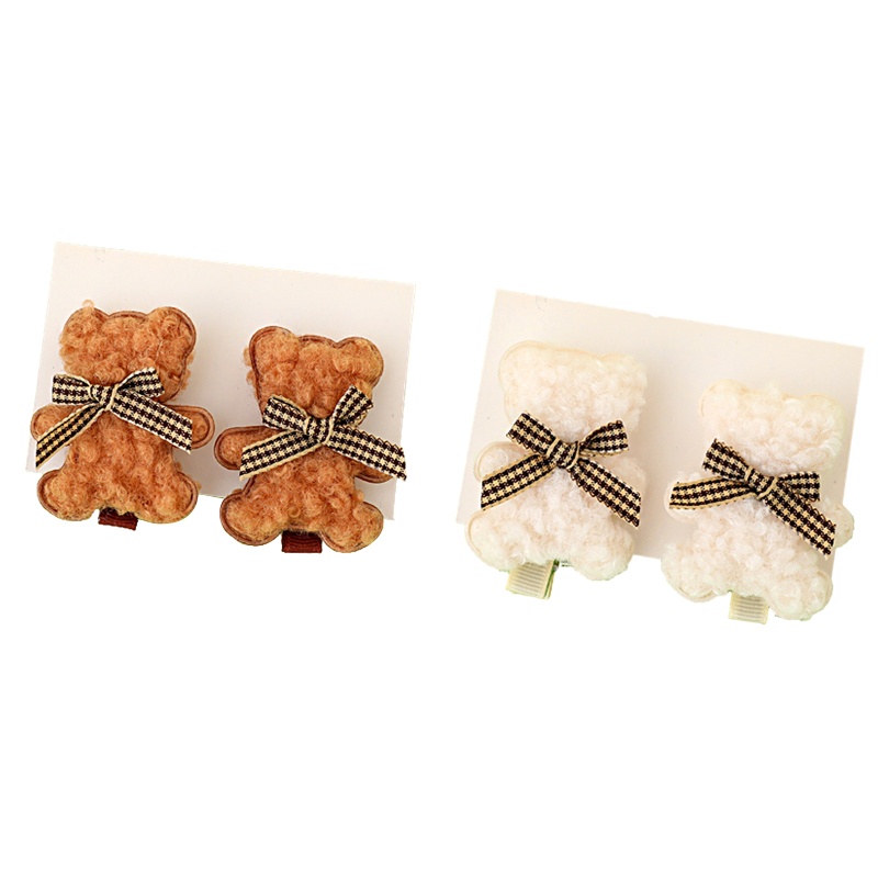 Kẹp Tóc Hình Gấu Hoạt Hình Dễ Thương Cho Bé Gái