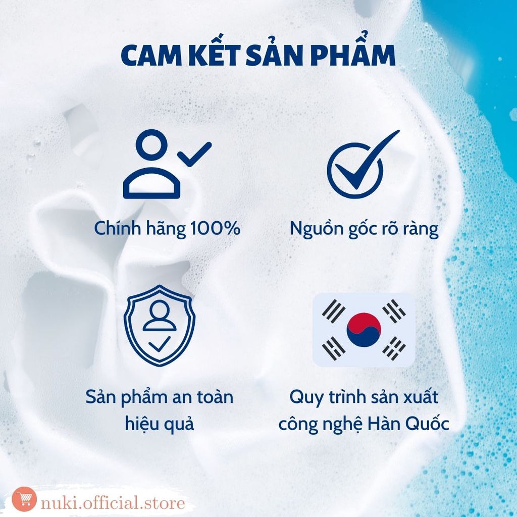 Túi Nước Giặt Hàn Quốc Nuki Special 3kg Hương Nắng Mai Thơm Dịu Nhẹ, Mềm Vải Không Gây Kích Ứng An Toàn Với Làn Da