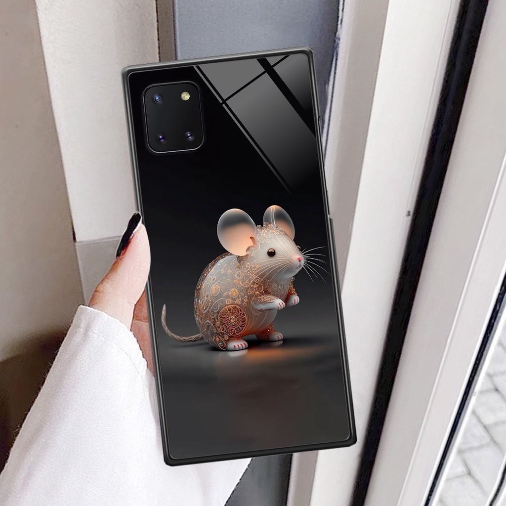 Ốp kính Samsung Note 10 Lite hình 12 con giáp cute dễ thương đẹp lung linh