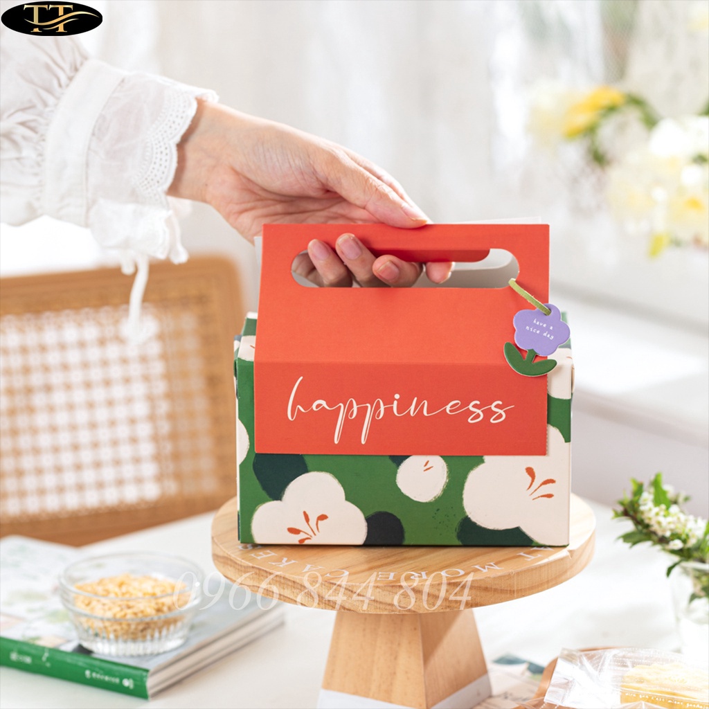 Hộp giấy đựng quà có quai xách - Hộp đựng bánh kẹo sự kiện