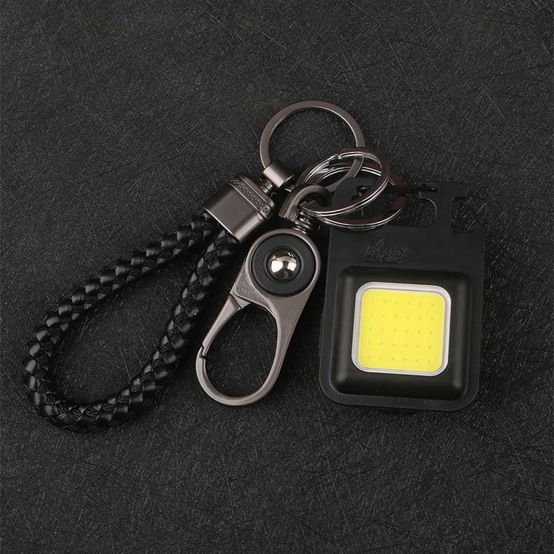 Đèn Pin COB Mini Siêu Sáng Chống Thấm Nước Đa Năng Kèm Móc Treo Chìa Khóa Tiện Dụng
