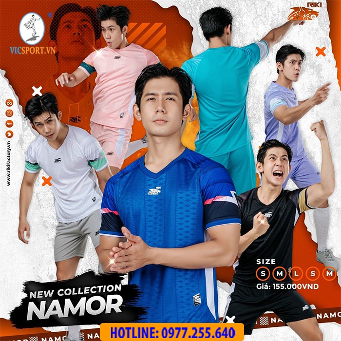 Quần Áo Thương Hiệu RIKI NAMOR Chất Lượng Cao Cấp, Áo Đá Bóng Không Logo - Vicsport