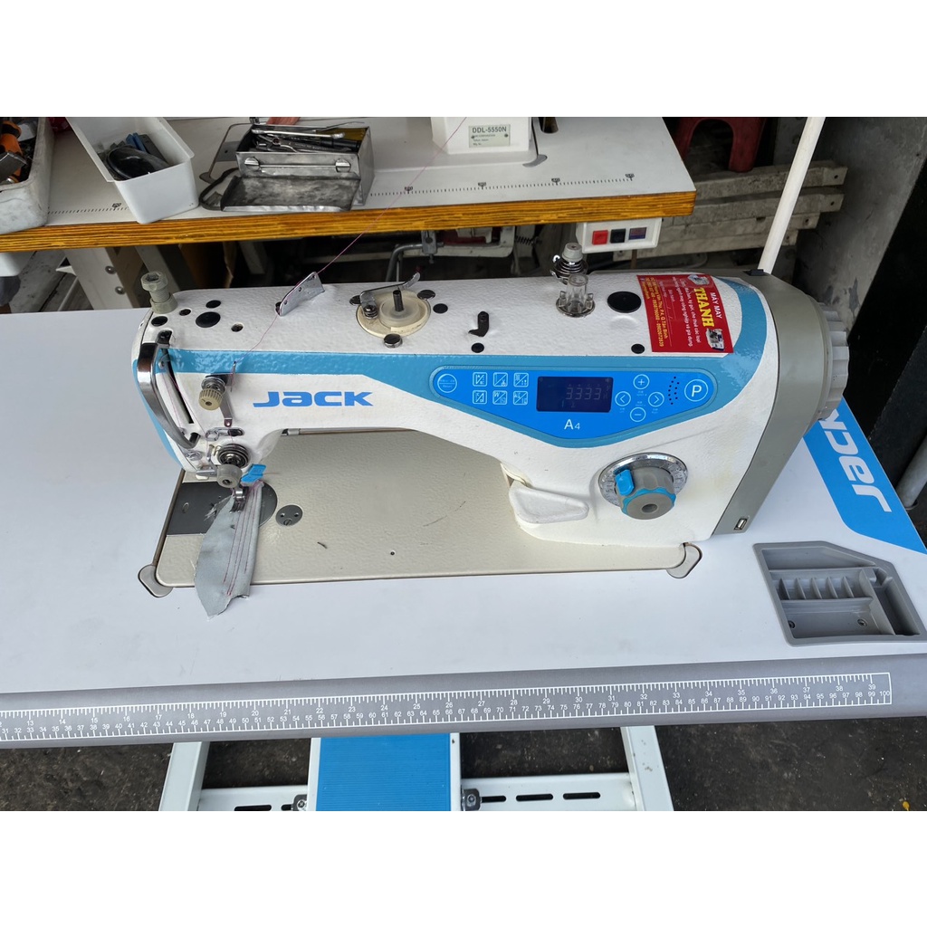 MÁY MAY 1 KIM JACK A4 CHÍNH HÃNG NÂNG CHÂN VỊT TỰ ĐỘNG CÒN MỚI 90%