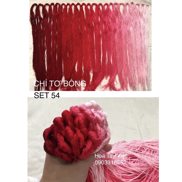 SET CHỈ TƠ BÓNG 54 (190gam)