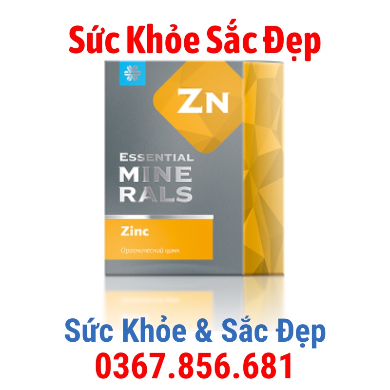 Kẽm Siberian - Hỗ trợ chống ô xy hóa, hỗ trợ tăng cường sức đề kháng Zn siberian Essential Minerals Zinc