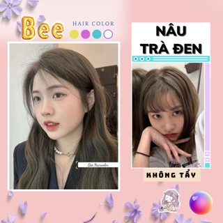Thuốc nhuộm tóc màu NÂU TRÀ ĐEN không tẩy | Bee haircolor, Beehaircolor
