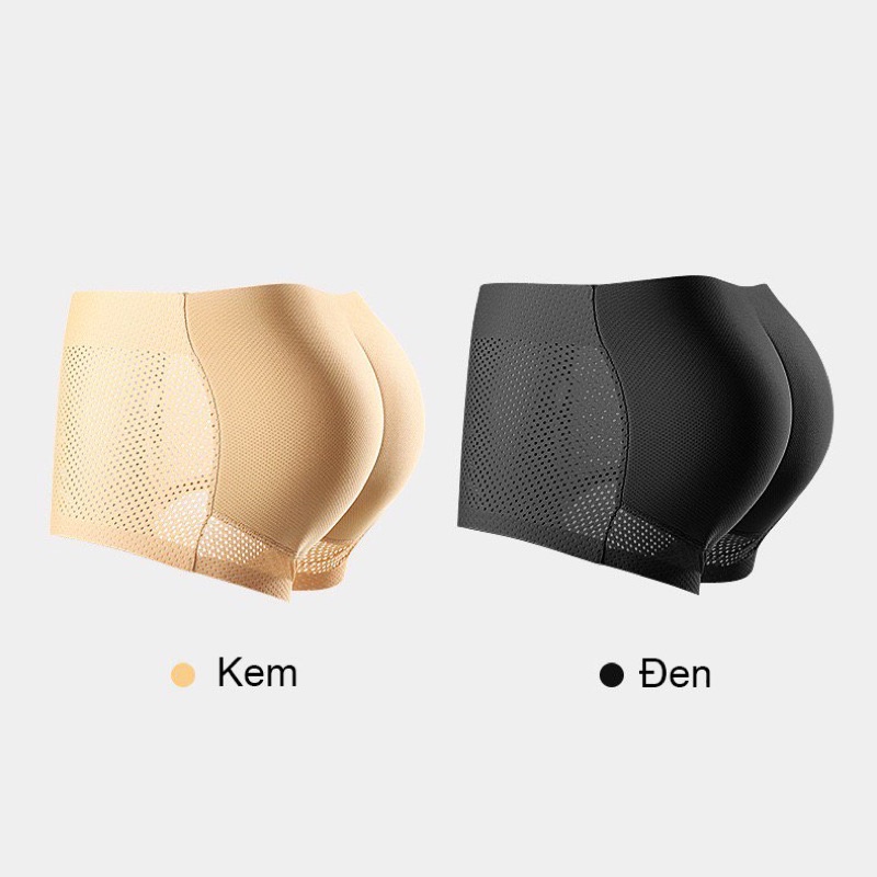 Quần lót độn mông nam mút liền, lưới thoáng khí nâng mông 1,5cm