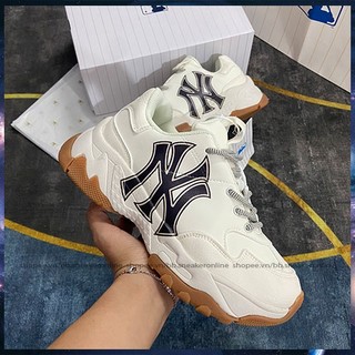 ( NY đế nâu chuẩn 11) Giày thể thao và sneaker nam nữ màu trắng đế nâu , đế cao 5cm