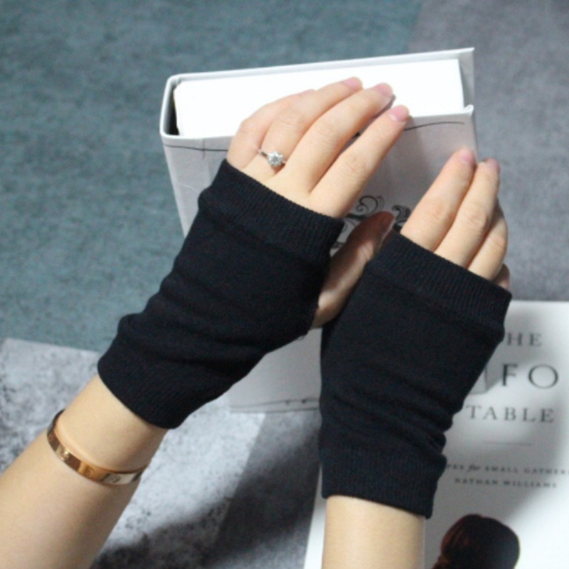 Set 4 Đôi Găng Tay Cotton Hở Ngón Thời Trang Nữ