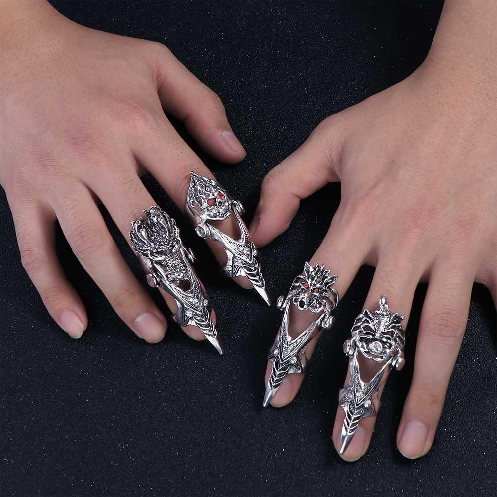 USNOW Nhẫn Nam Hình Đầu Lâu Cá Tính