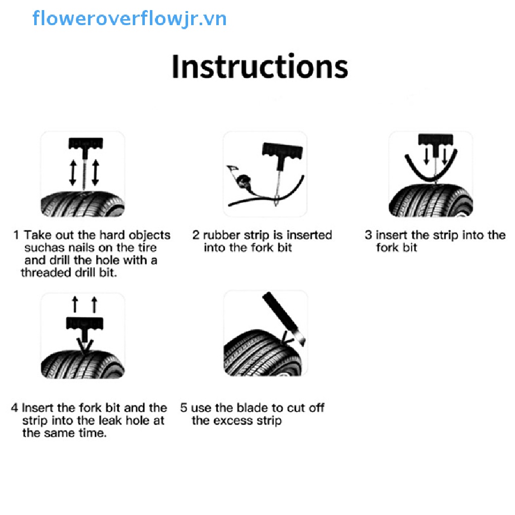 Bộ 20 Keo Dán Sửa Chữa Lốp Xe Hơi Khẩn Cấp Tiện Dụng