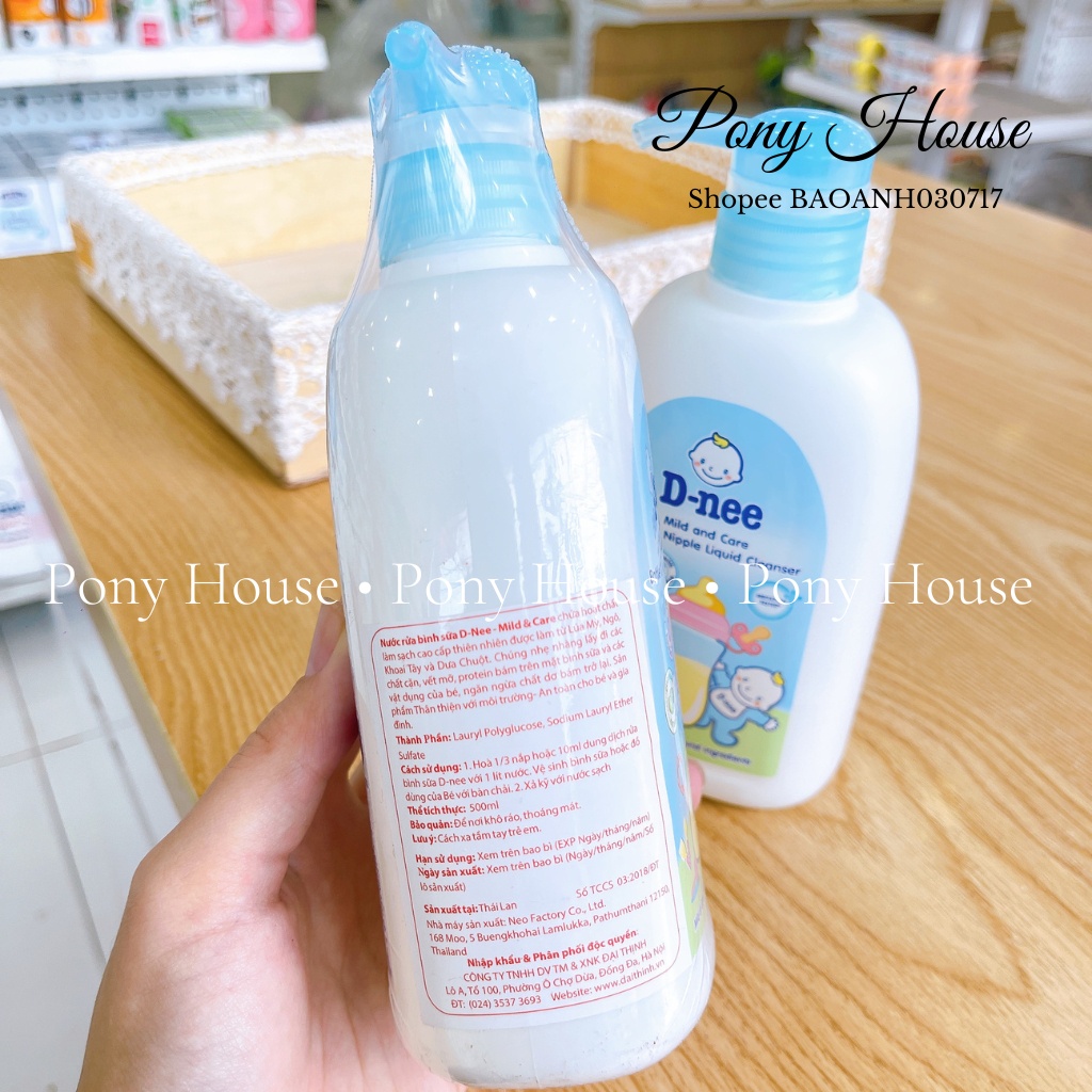 Nước Rửa Bình Sữa D-nee Cho Bé 500ml Hàng Chính Hãng có tem Công ty Đại Thịnh