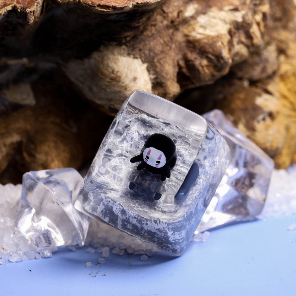 Keycap no face, Nút bàn phím vô diện siêu cute, phù hợp cho mọi bàn phím cơ tiêu chuẩn