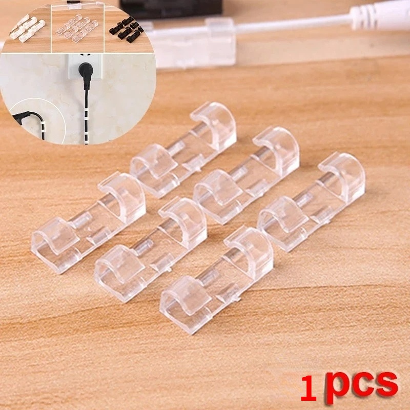 1 Giá Đỡ Cuộn Dây Cáp Sạc USB Đa Năng Gắn Tường