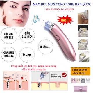 [BẢO HÀNH 12 THÁNG] Máy Hút Mụn Đầu Đen, Máy Hút Mụn Hàn Quốc. Hút Sạch Sâu Bên Trong Da Mặt. Sản phẩm Pin rời an toàn